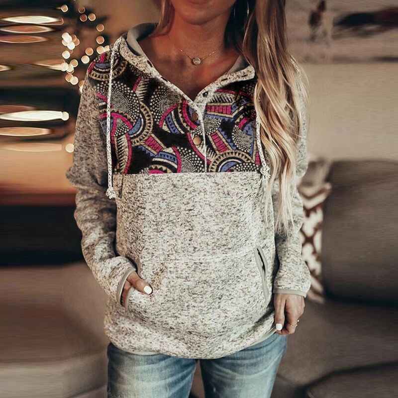 Christmas print hoodie