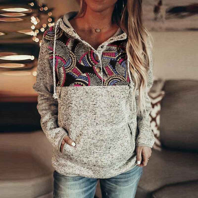 Christmas print hoodie