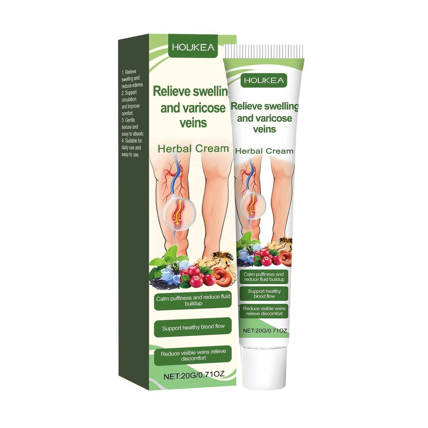 Leg Relief Cream Supports Circulation Improvement
