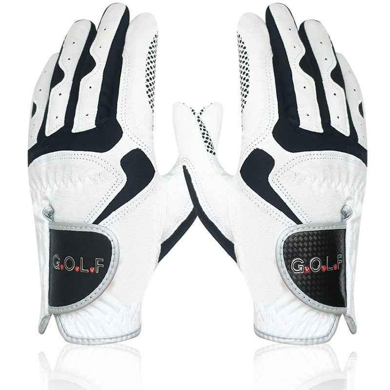 Microfiber Cloth With Non-slip Particles Breathable Golf Gloves