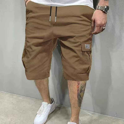 Shorts Summer Men's American Fifth Pants Overalls Korean Black