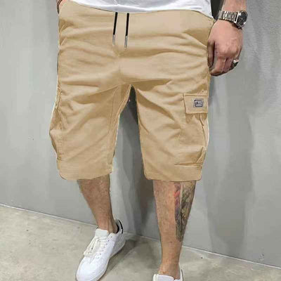 Shorts Summer Men's American Fifth Pants Overalls Korean Black