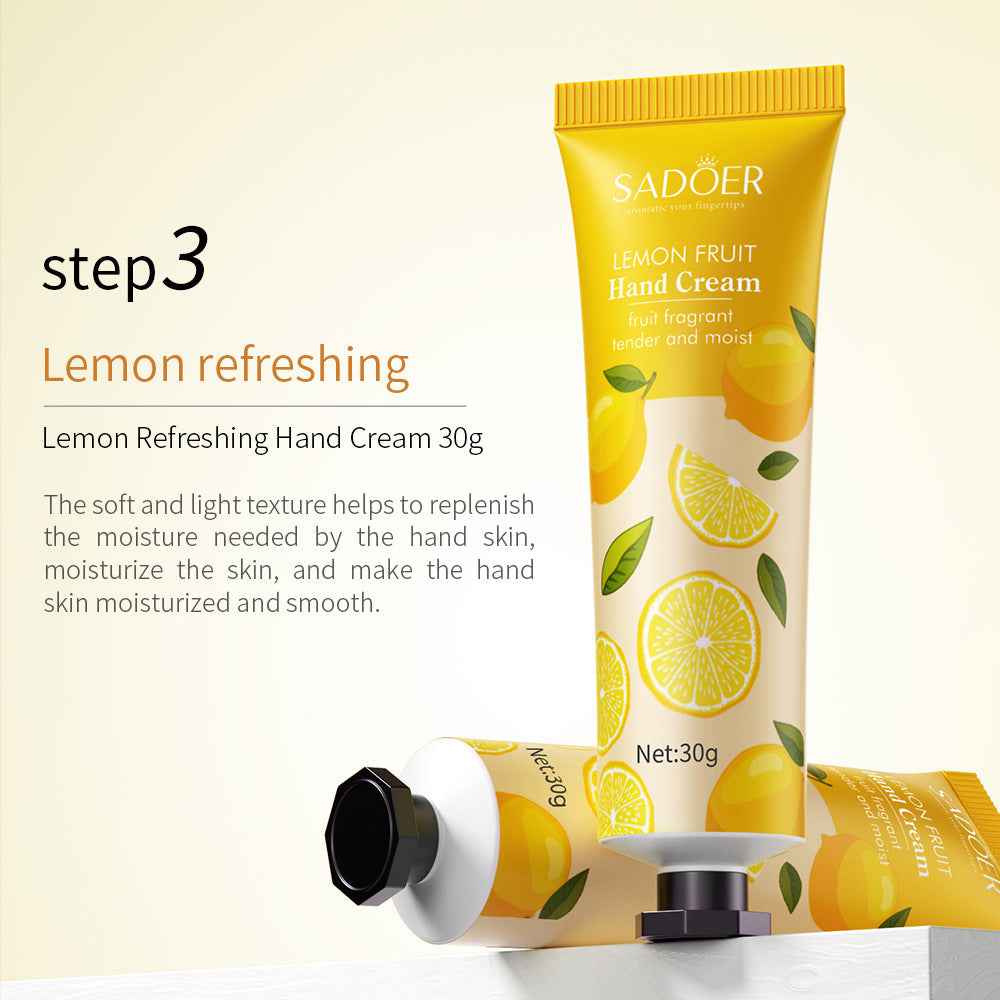 Colorful Fruit Hand Cream Suit Hydrating Moisturizing And Nourishing Refreshing And Smooth