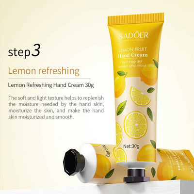 Colorful Fruit Hand Cream Suit Hydrating Moisturizing And Nourishing Refreshing And Smooth