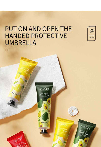 Colorful Fruit Hand Cream Suit Hydrating Moisturizing And Nourishing Refreshing And Smooth