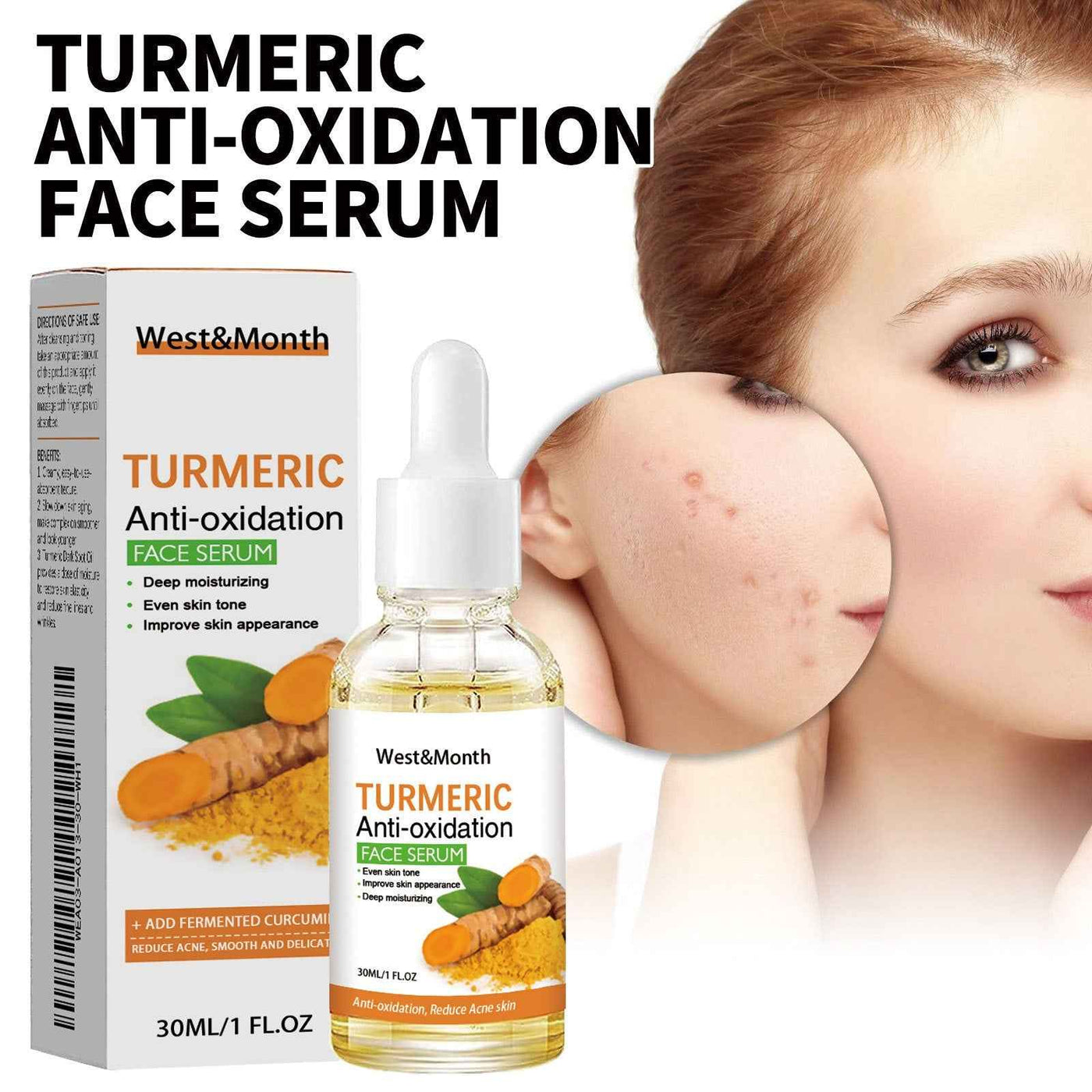 Turmeric Facial Smallpox Diluting Refreshing Oil Control