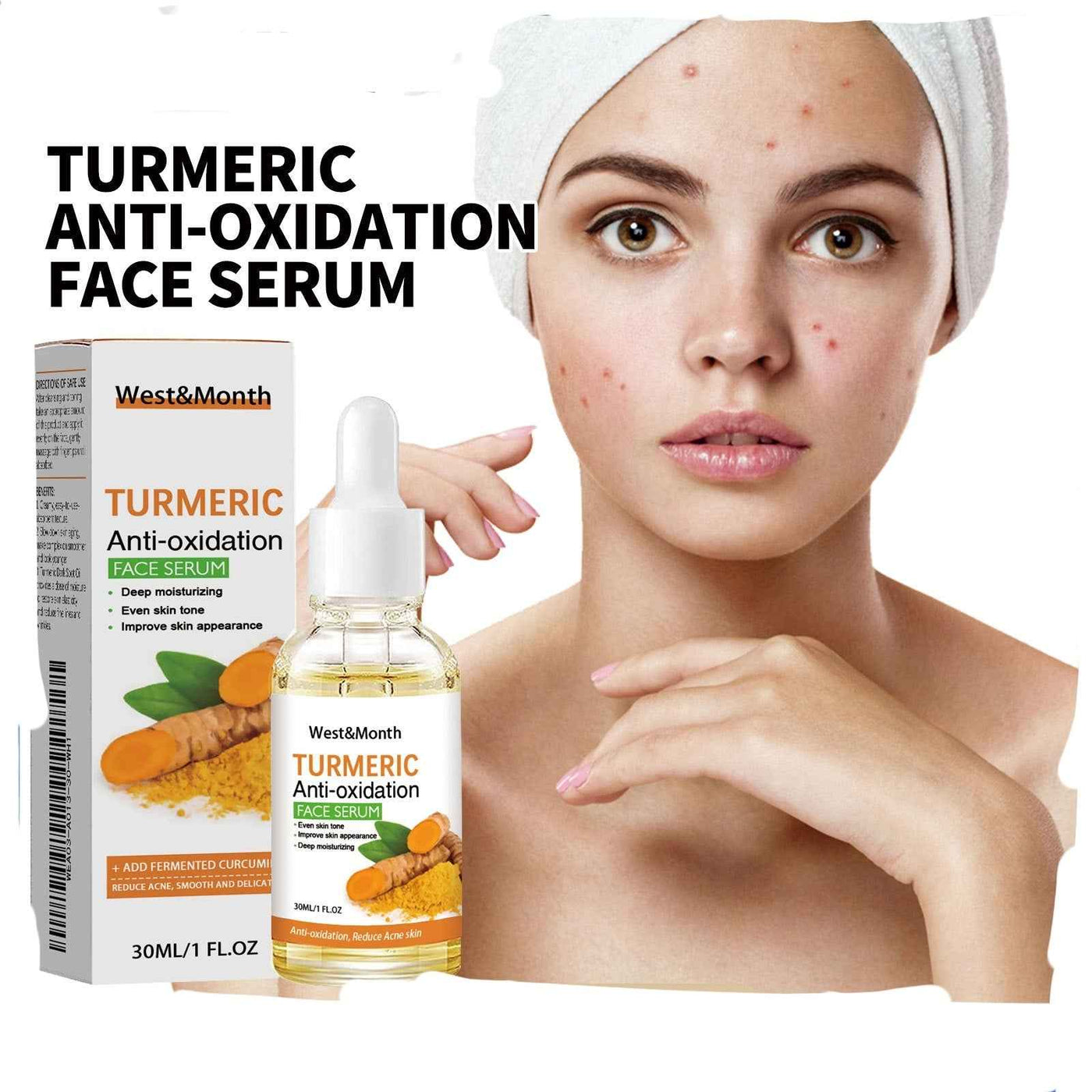 Turmeric Facial Smallpox Diluting Refreshing Oil Control