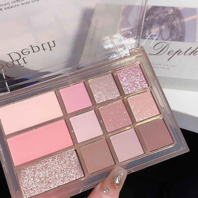 Earth Color Shimmer Matte Eye Shadow Plate