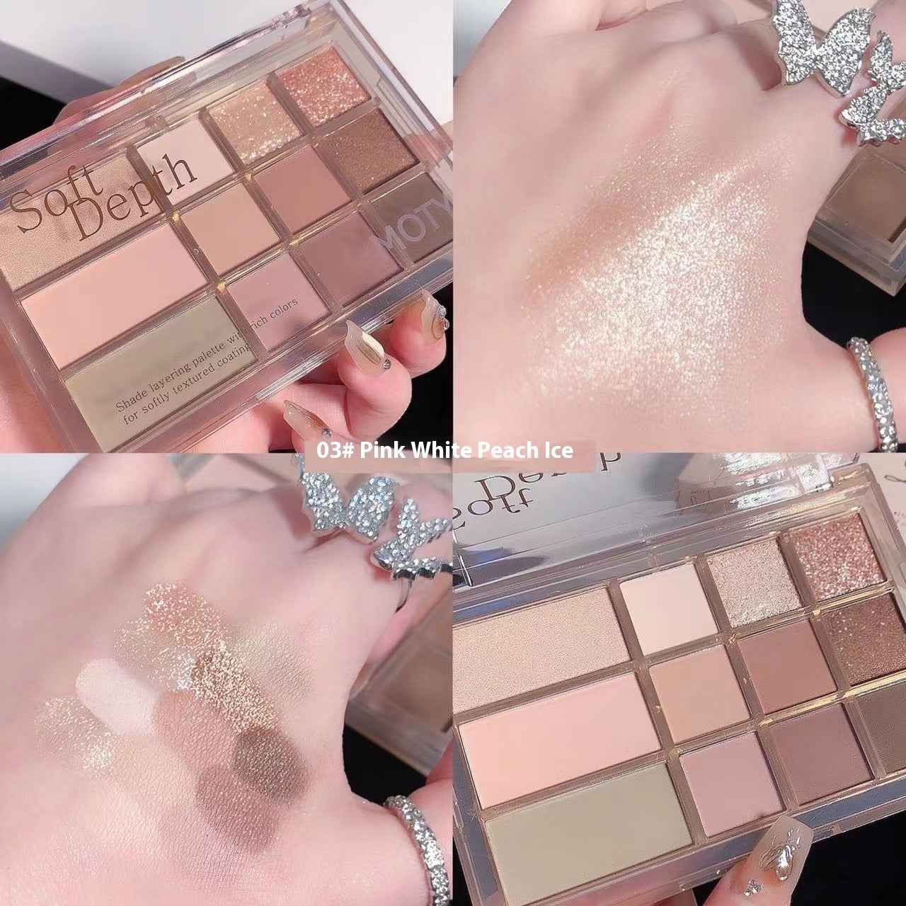 Earth Color Shimmer Matte Eye Shadow Plate