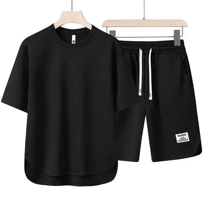 Summer Short Sleeve Suit Men's Round Neck T-shirt