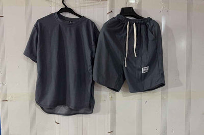 Summer Short Sleeve Suit Men's Round Neck T-shirt