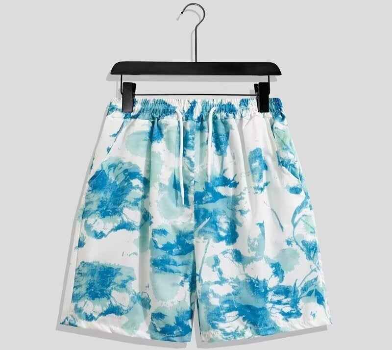 Men's Casual Printed Loose Quick-drying Shorts