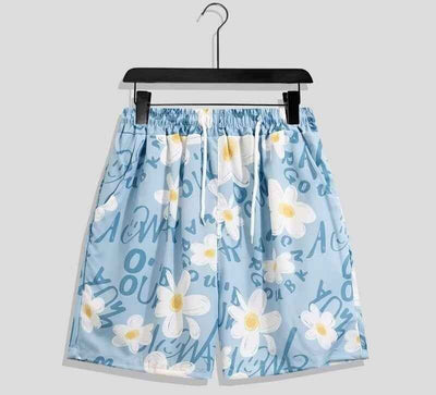 Men's Casual Printed Loose Quick-drying Shorts