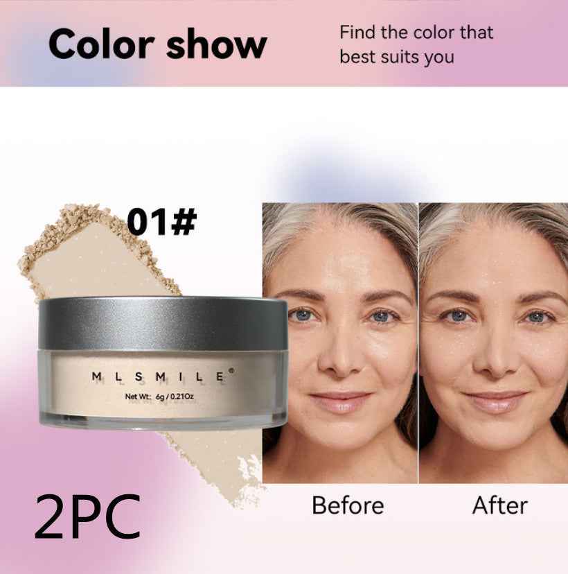 Pearlescent Face Powder Concealer Powder Waterproof Sweat-proof Oil Control