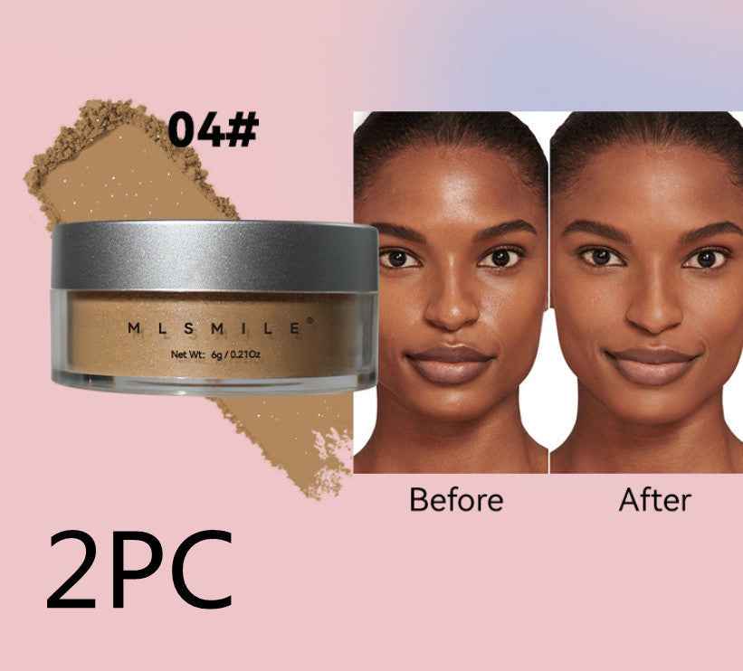 Pearlescent Face Powder Concealer Powder Waterproof Sweat-proof Oil Control