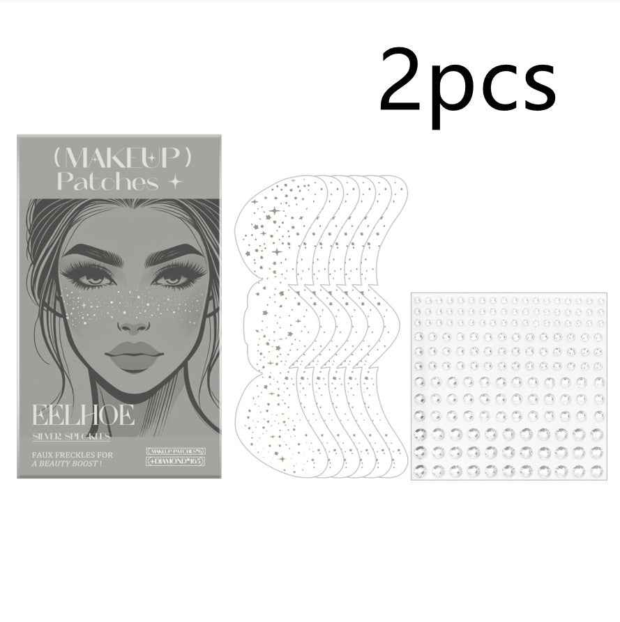 Glitter Spots Tattoo Sticker Easy Freckles