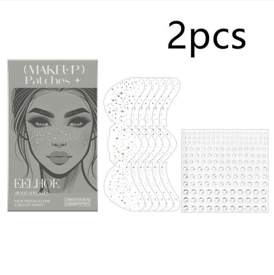 Glitter Spots Tattoo Sticker Easy Freckles