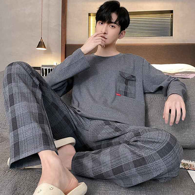 Thin Long Sleeve Loose Plus Size Homewear Suit