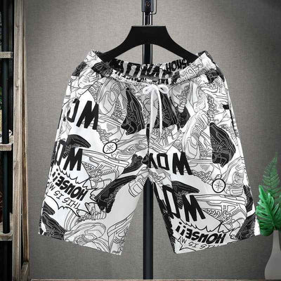 Fashion Printed Simple Men's Casual Shorts
