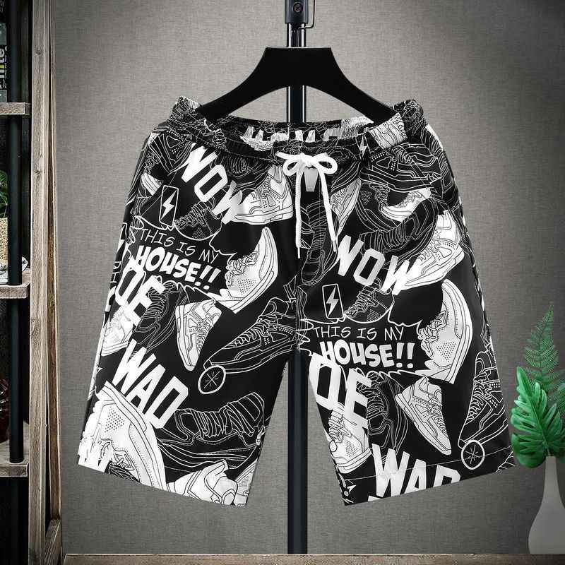 Fashion Printed Simple Men's Casual Shorts