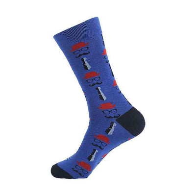 Long Tube Sports Cotton Printed Men's Socks