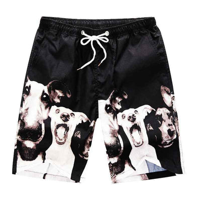 Men's Printed Casual Beach Shorts Waist-up Printed Pattern Travel Pants