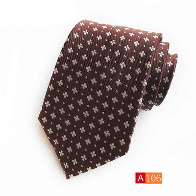 Men's Casual Formal Wear Polyester Jacquard Tie