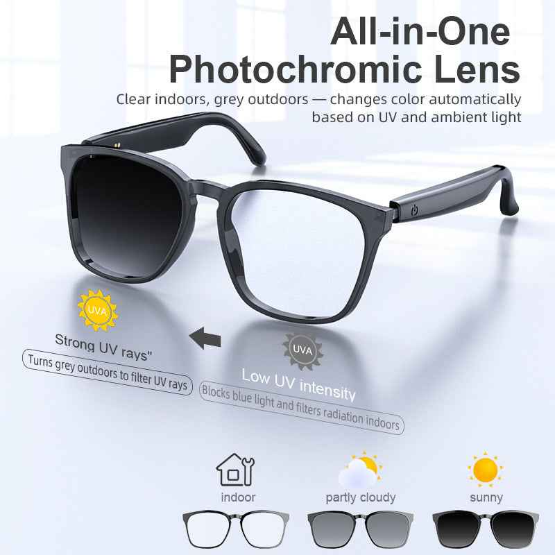 Ai Translation Smart Glasses Photochromic Bluetooth Wireless