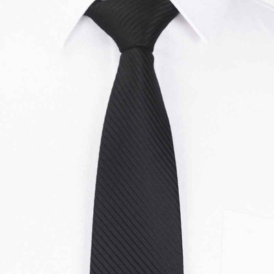 8CM Polyester Hand Tie Men's Tie Business Formal Wear Corduroy Dark Striped Tie Wholesale
