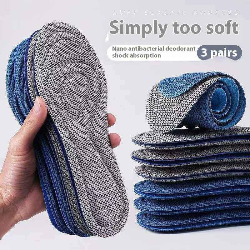 Massage Deodorant And Sweat-absorbing Men's And Women's Comfortable Shock Absorbing Insole
