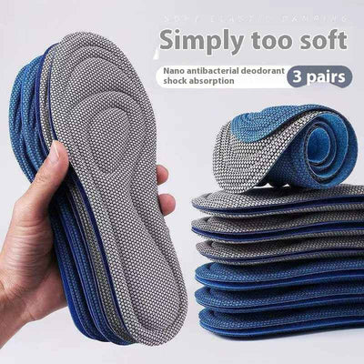 Massage Deodorant And Sweat-absorbing Men's And Women's Comfortable Shock Absorbing Insole