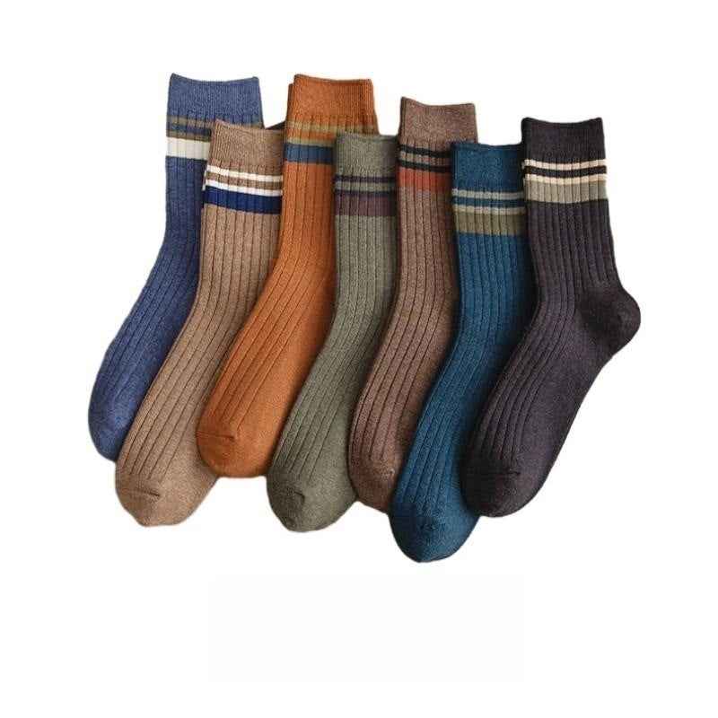 Men's Mid-calf Versatile Korean Style Japanese Style Academic Style Socks
