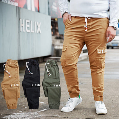 Four seasons elastic elastic elastic waist corset pants for men SHOPPORA