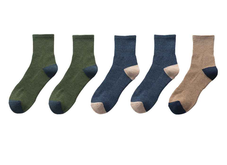 Men's Fashion Sports Half Terry Socks