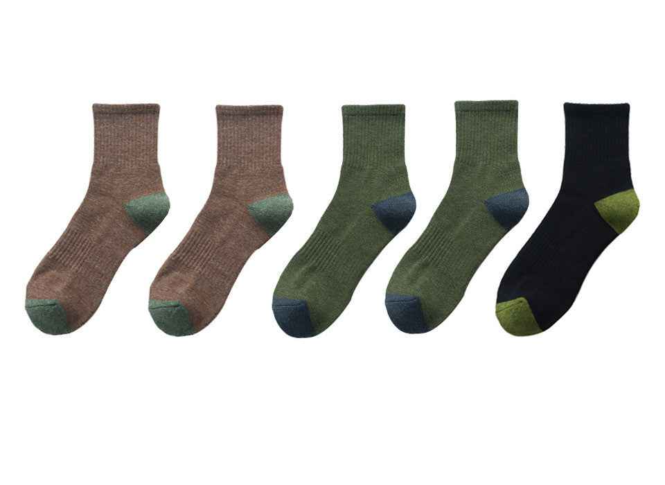 Men's Fashion Sports Half Terry Socks