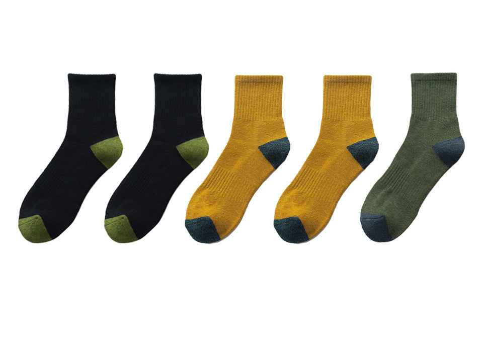 Men's Fashion Sports Half Terry Socks