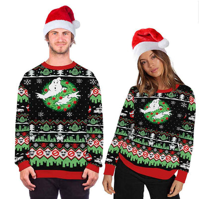 Christmas print sweater