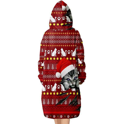 Green Fur Monster Christmas 3D Digital Printing Home Blanket Sweater