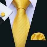 Men's Solid Color Pinstripe Polyester Tie