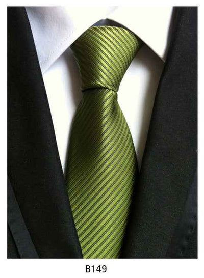 Men's Solid Color Pinstripe Polyester Tie