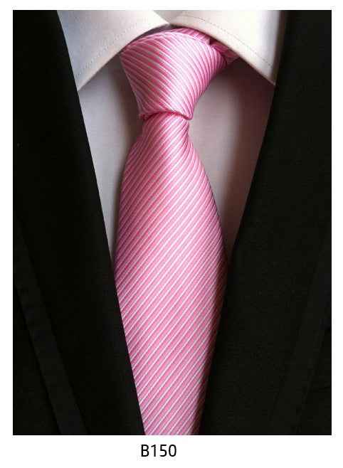 Men's Solid Color Pinstripe Polyester Tie