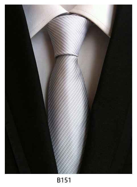 Men's Solid Color Pinstripe Polyester Tie