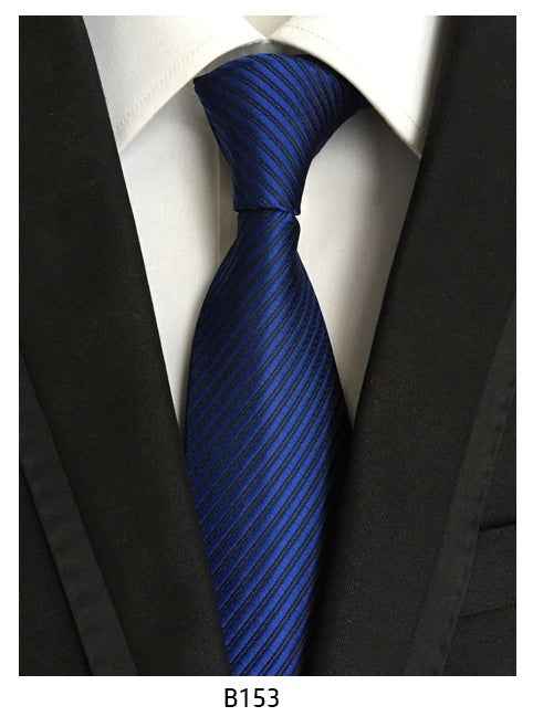 Men's Solid Color Pinstripe Polyester Tie