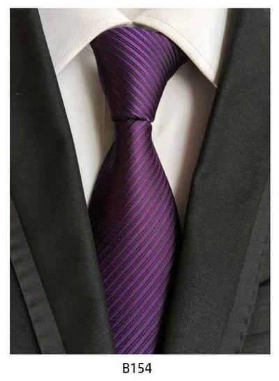 Men's Solid Color Pinstripe Polyester Tie