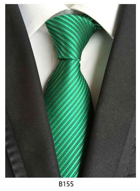 Men's Solid Color Pinstripe Polyester Tie