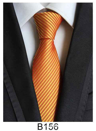 Men's Solid Color Pinstripe Polyester Tie