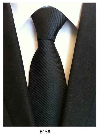 Men's Solid Color Pinstripe Polyester Tie