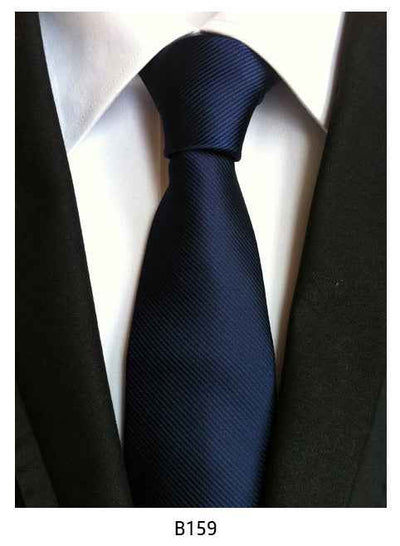 Men's Solid Color Pinstripe Polyester Tie