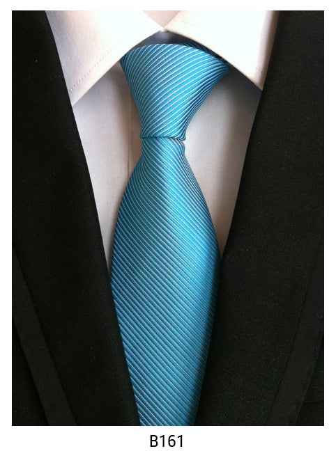 Men's Solid Color Pinstripe Polyester Tie
