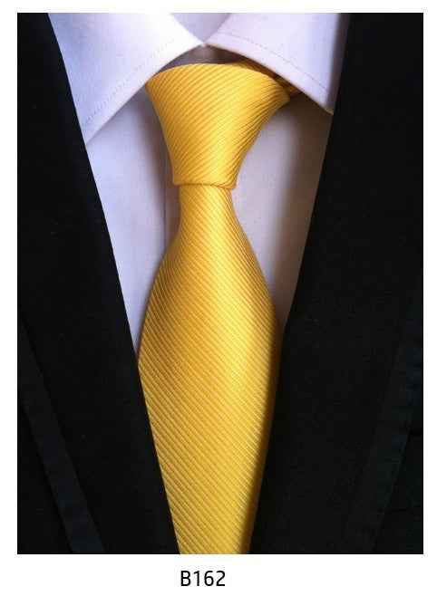 Men's Solid Color Pinstripe Polyester Tie